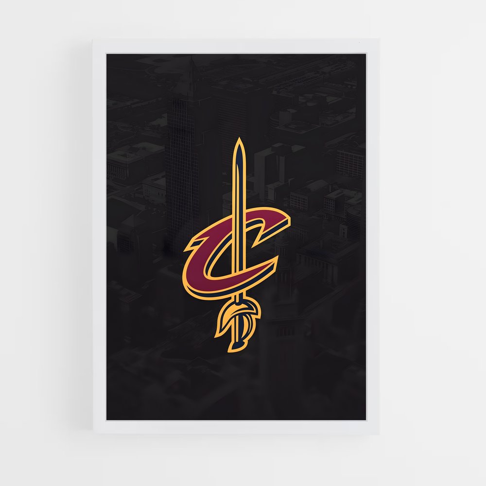 Poster Cavaliers en Action – affiche Basketball (vue 3)
